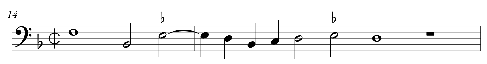 Bauldeweyn editorial accidentals example